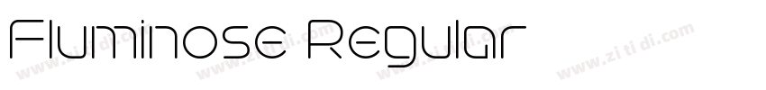 Fluminose Regular字体转换